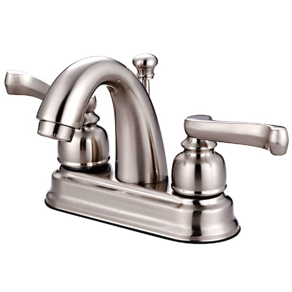 4" Centerset Bathroom Faucet, Brushed Nickel